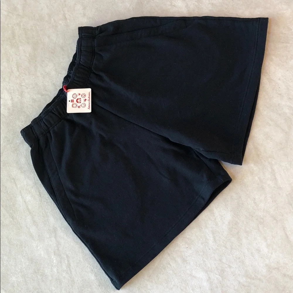 Hanna Andersson Unisex 100% Cotton Elastic Waist Sweater Shorts Black Size XS